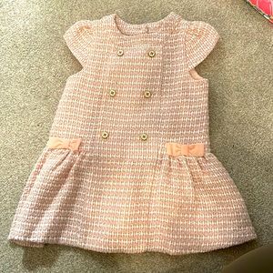 Tweed cap sleeve dress